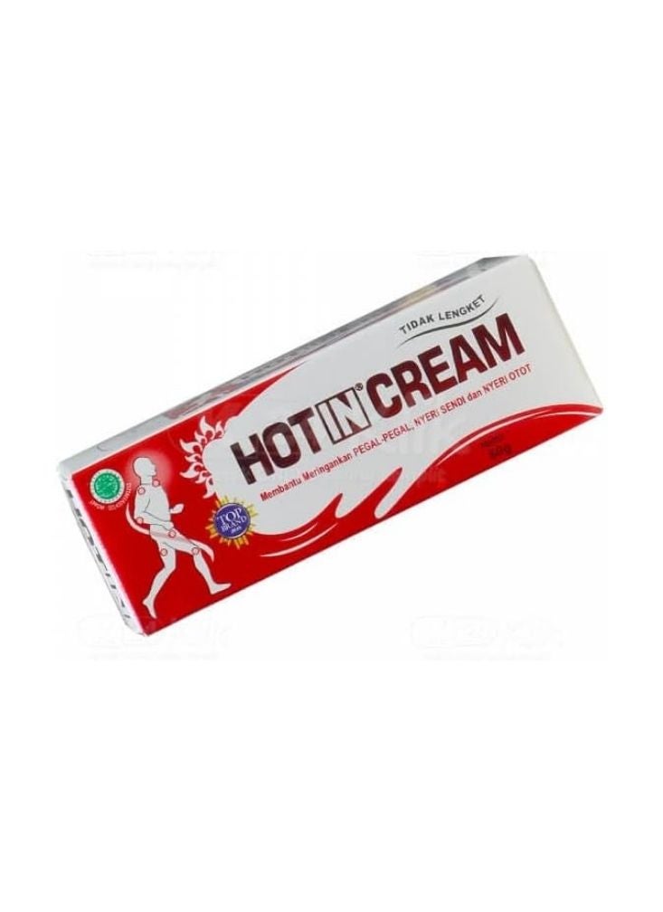 بريميم كريم هوت إن – كريم غير لزج لتخفيف آلام العضلات والمفاصل والجسم، عبوة أنبوب أحمر وأبيض، قطعة واحدة - Image 2